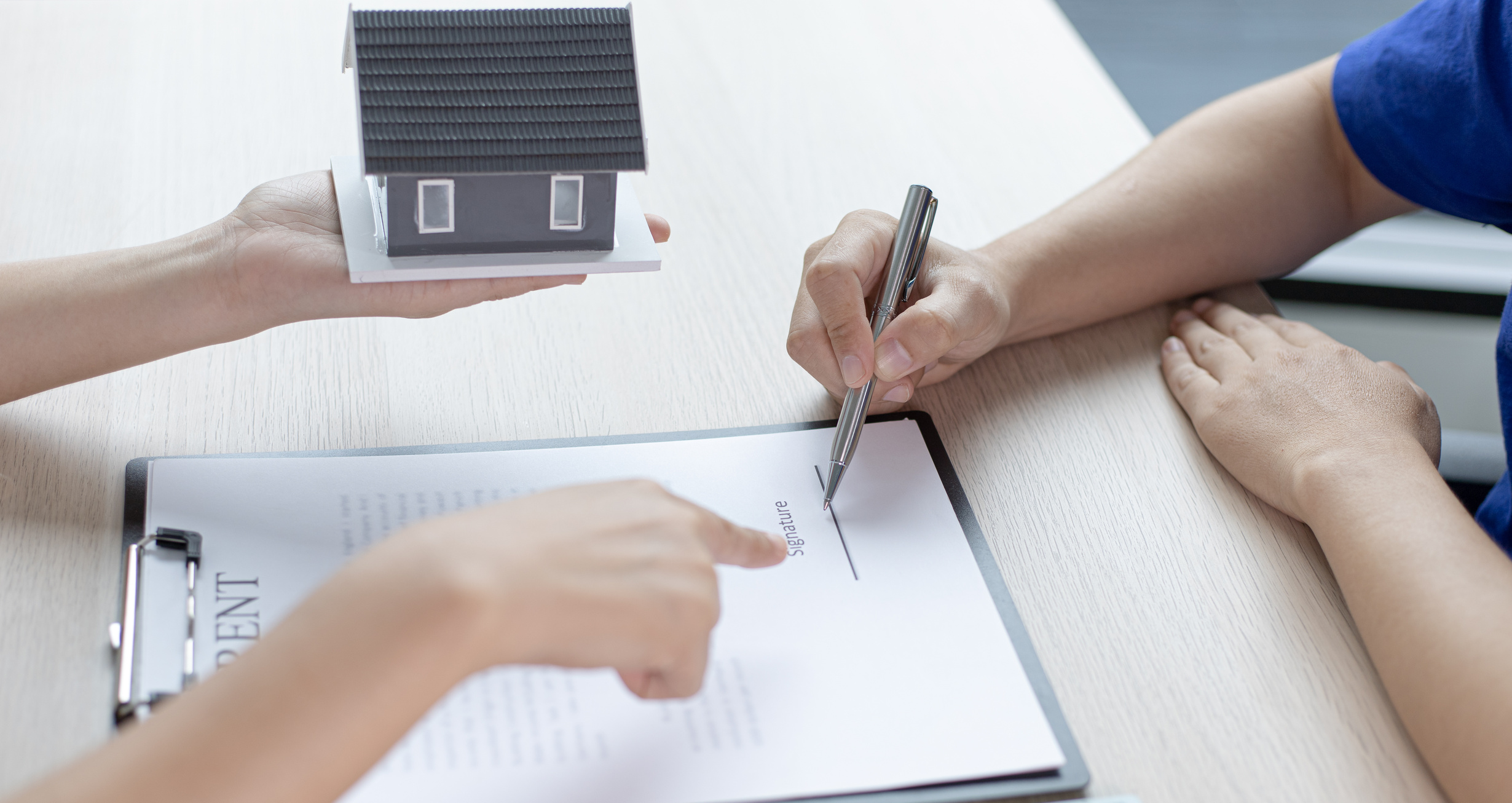 Tenant Signing the Contract       